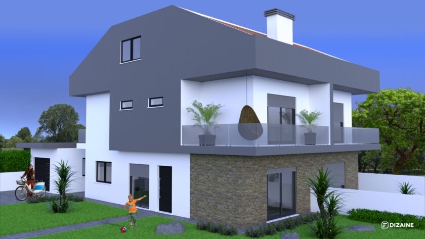 3D Moradia Geminada – Quinta do Conde